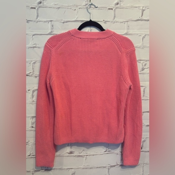 FRENCH CONNECTION Nadia Mozart Ribbed kit Sweater in Aurora pink Size Small - Picture 4 of 8